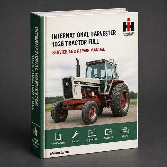 International Harvester 1026 Tractor Full Service Repair Manual