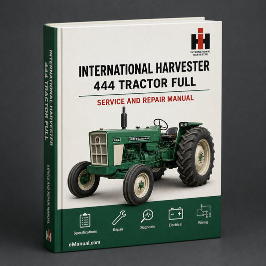 International Harvester 444 Tractor Full Service Repair Manual