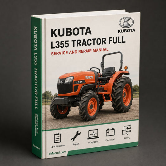 Kubota L355 Tractor Full Service Repair Manual