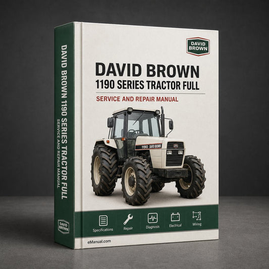 David Brown 1190 Series Tractor Full Service Repair Manual