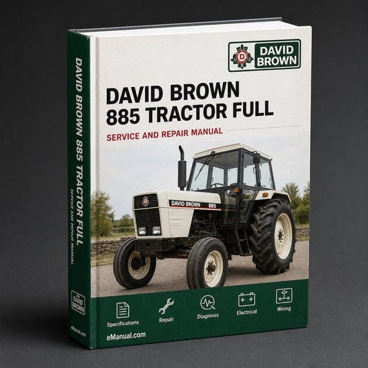 David Brown 885 Tractor Full Service Repair Manual