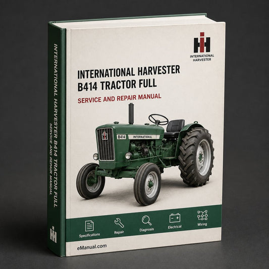 International Harvester B414 Tractor Full Service Repair Manual