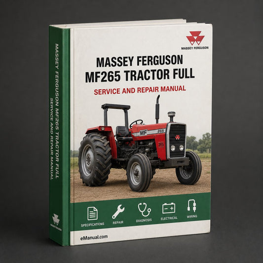 Massey Ferguson MF265 Tractor Full Service Repair Manual