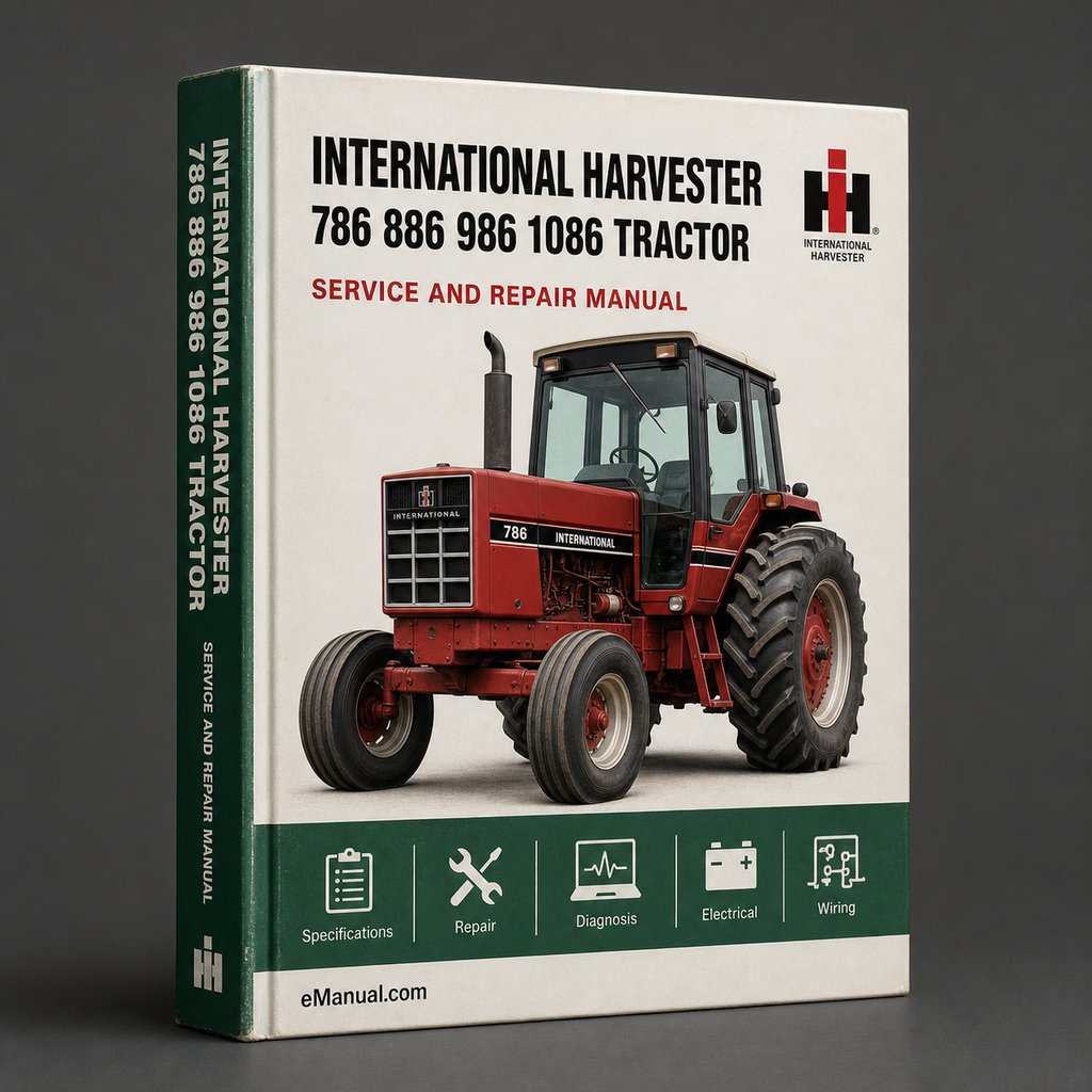 International Harvester 786 886 986 1086 Tractor Service Repair Manual