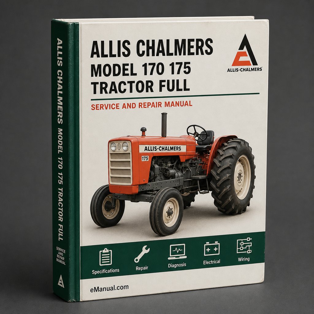 Allis Chalmers Model 170 175 Tractor Full Service Repair Manual