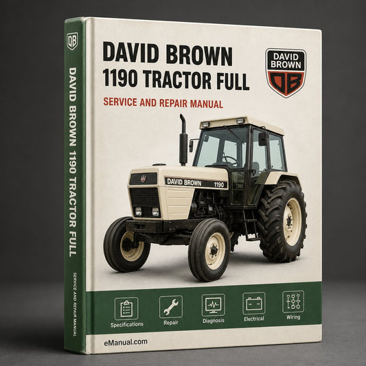 David Brown 1190 Tractor Full Service Repair Manual