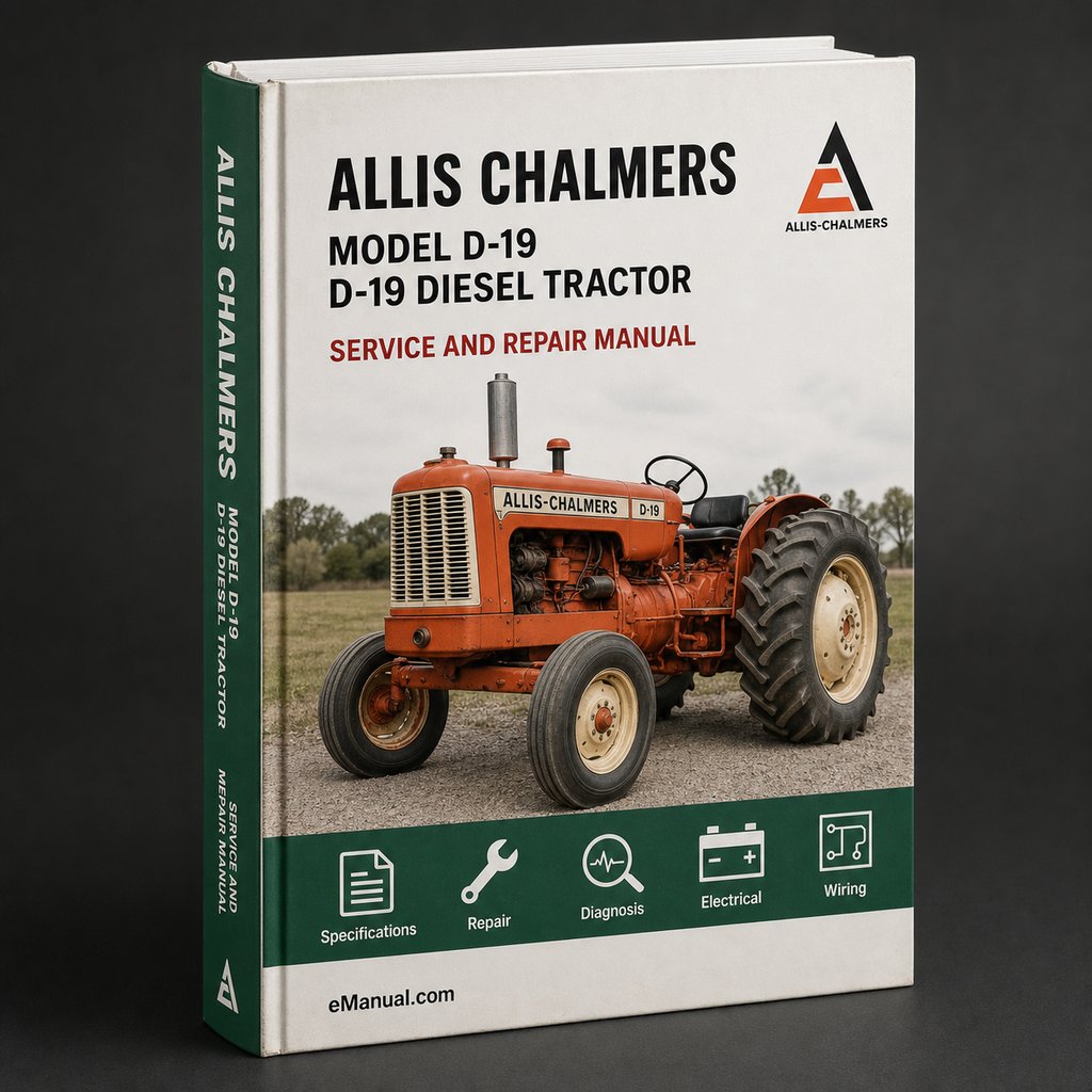 Allis Chalmers Model D-19 D-19 Diesel Tractor Full Service Repair Manual