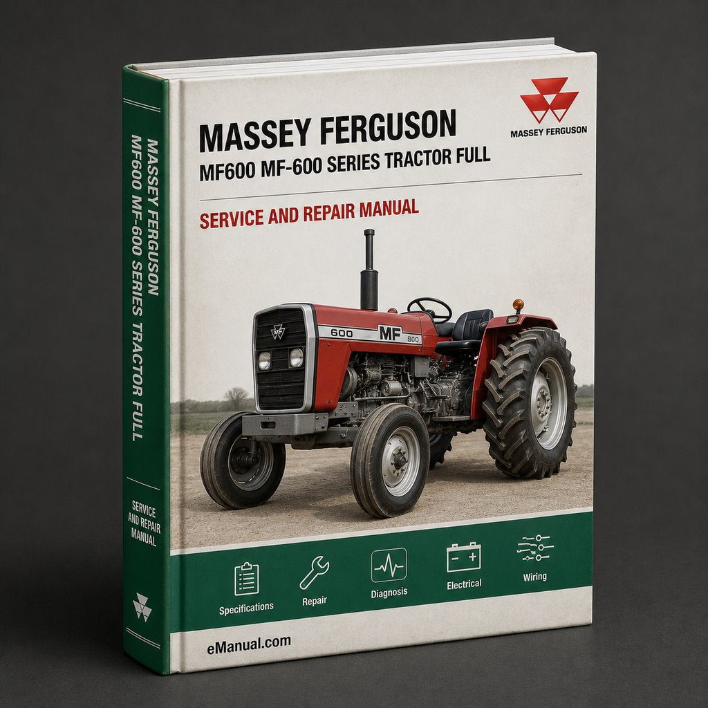 Massey Ferguson MF600 MF-600 Series Tractor Full Service Repair Manual