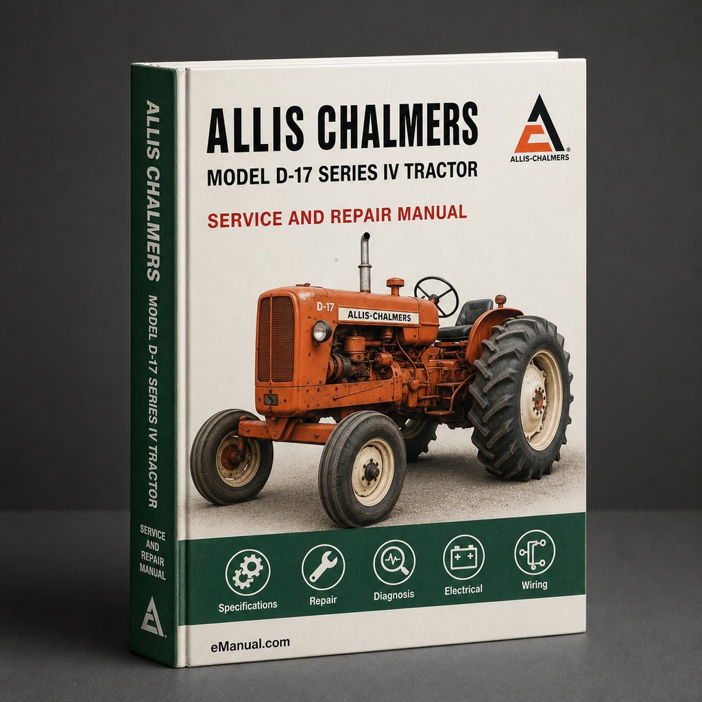 Allis Chalmers Model D-17 Series IV Tractor Full Service Repair Manual