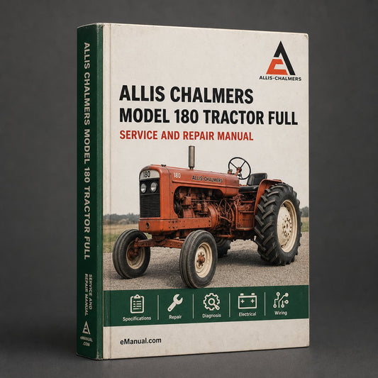 Allis Chalmers Model 180 Tractor Full Service Repair Manual