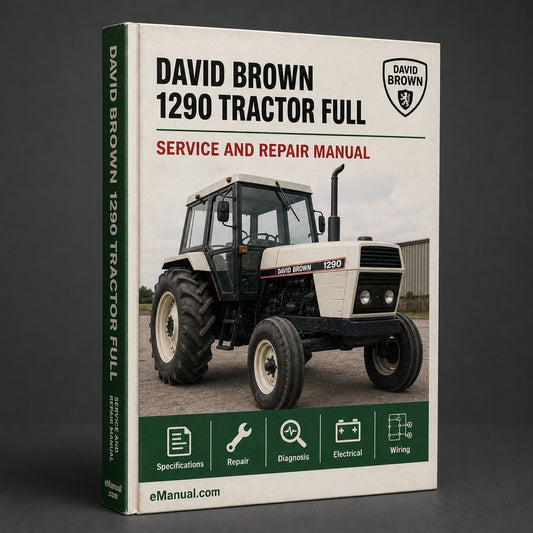 David Brown 1290 Tractor Full Service Repair Manual