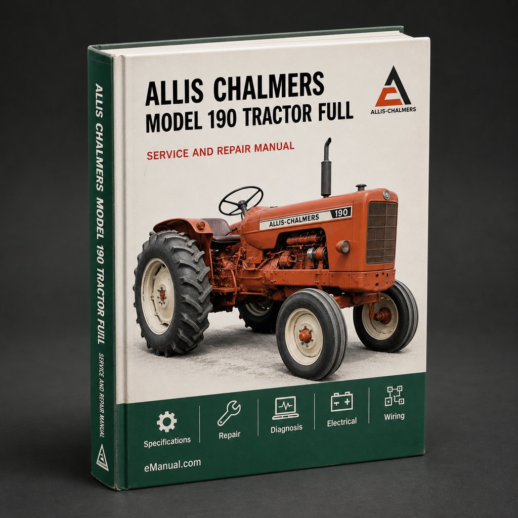 Allis Chalmers Model 190 Tractor Full Service Repair Manual