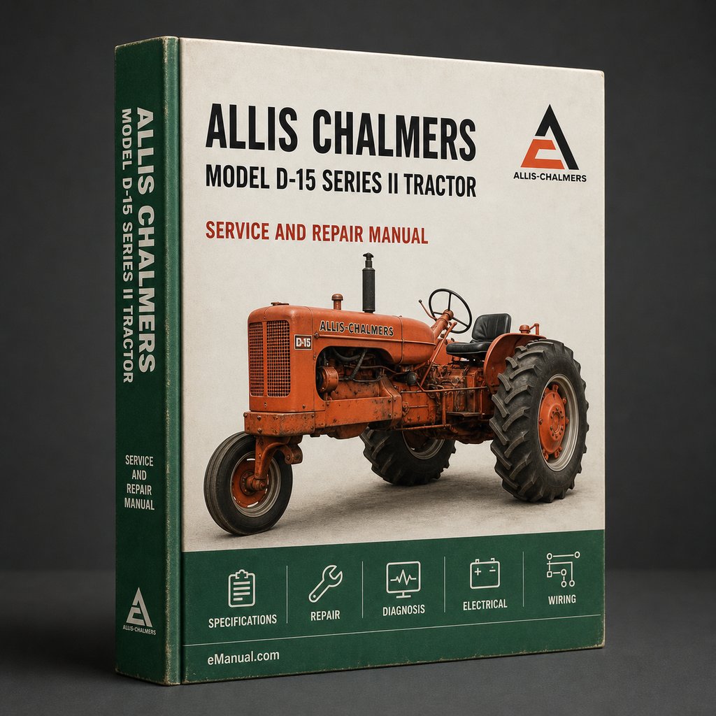 Allis Chalmers Model D-15 Series II Tractor Full Service Repair Manual