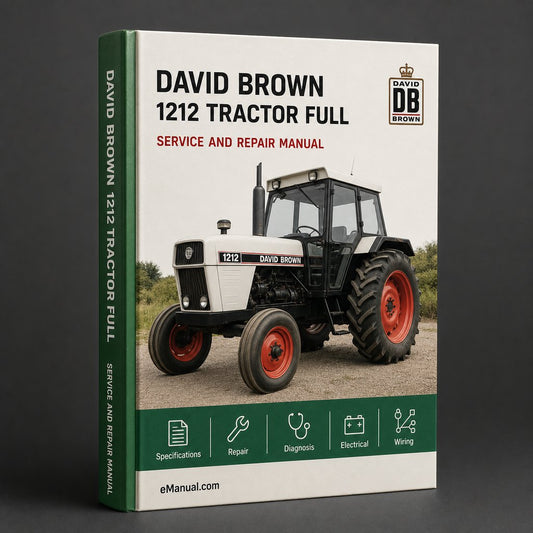 David Brown 1212 Tractor Full Service Repair Manual