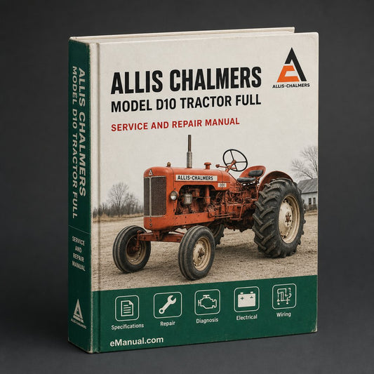 Allis Chalmers Model D10 Tractor Full Service Repair Manual