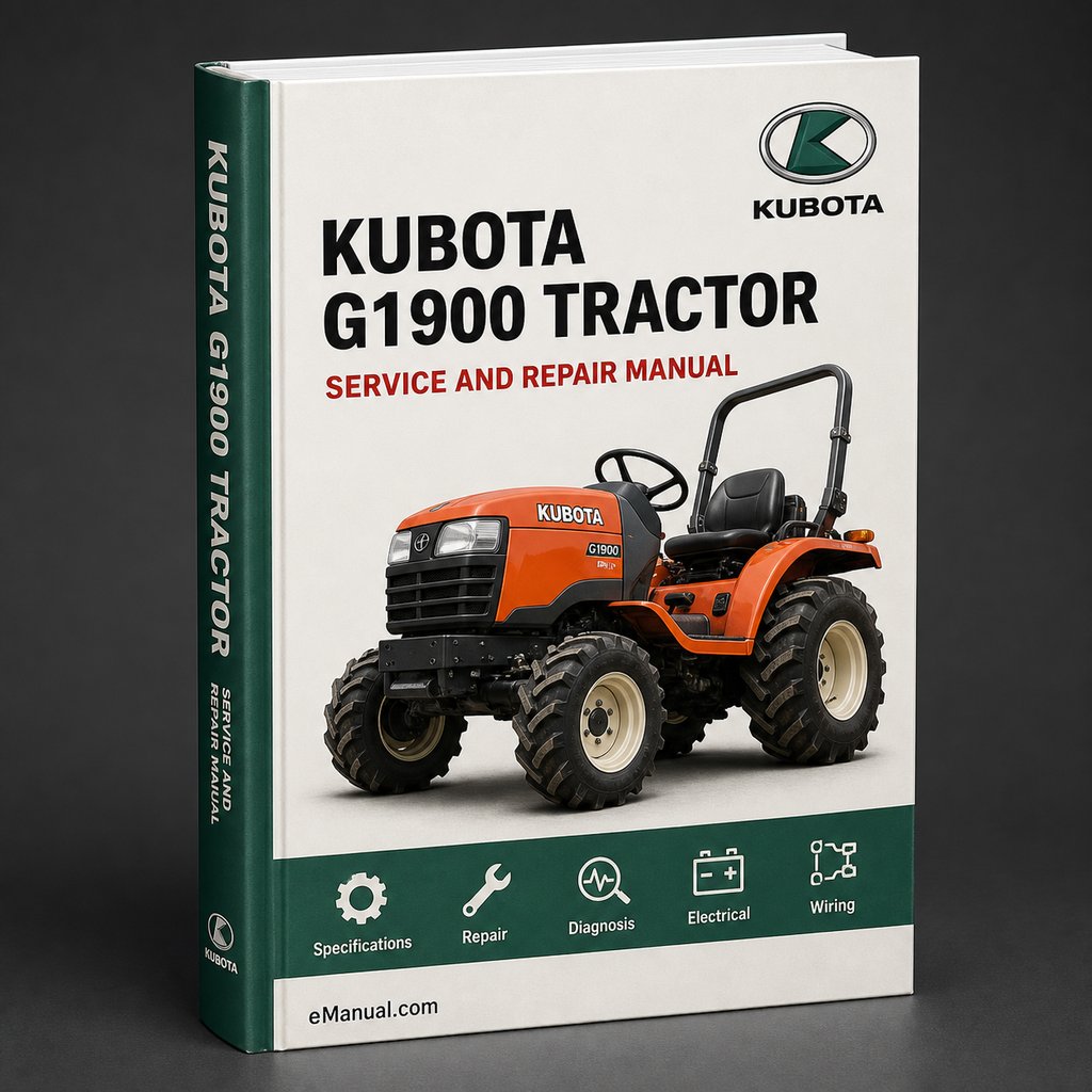 Kubota G1900 Tractor Workshop Service Repair Manual