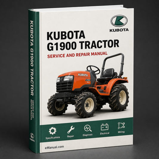 Kubota G1900 Tractor Workshop Service Repair Manual