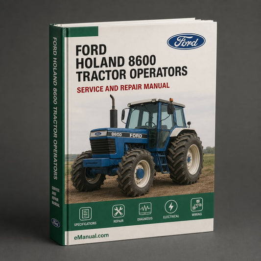 Ford New HOLAnd 8600 Tractor OperatorS Manual