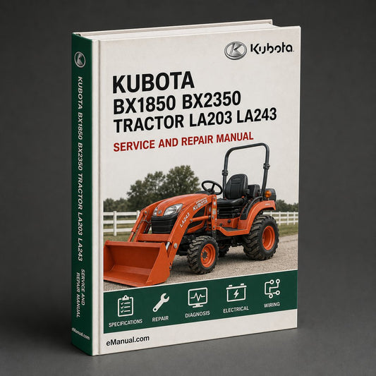 Kubota Bx1850 Bx2350 Tractor La203 La243 Loader Rck Mower WM