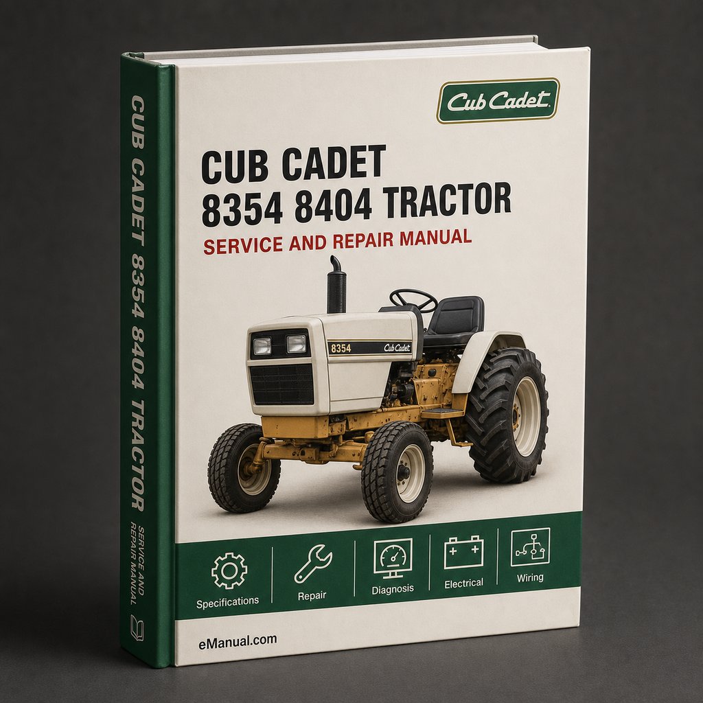 Cub Cadet 8354 8404 Tractor Service Repair Manual