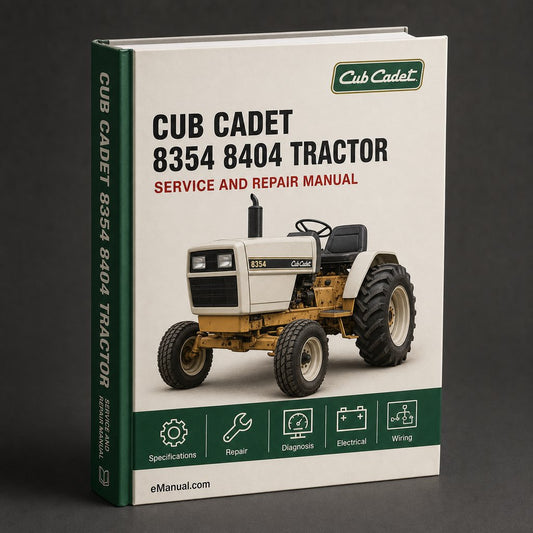 Cub Cadet 8354 8404 Tractor Service Repair Manual