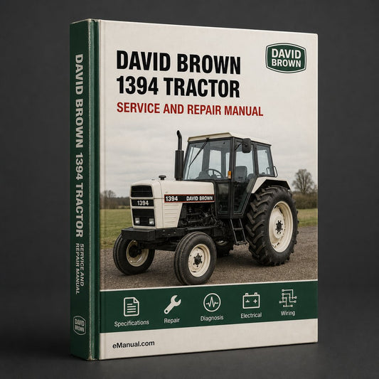 David Brown 1394 Tractor Service Repair Manual