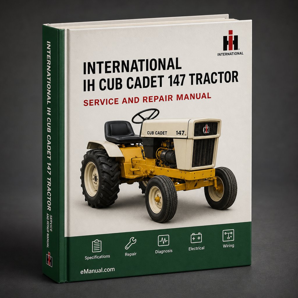 International IH Cub Cadet 147 Tractor Full Service Repair Manual