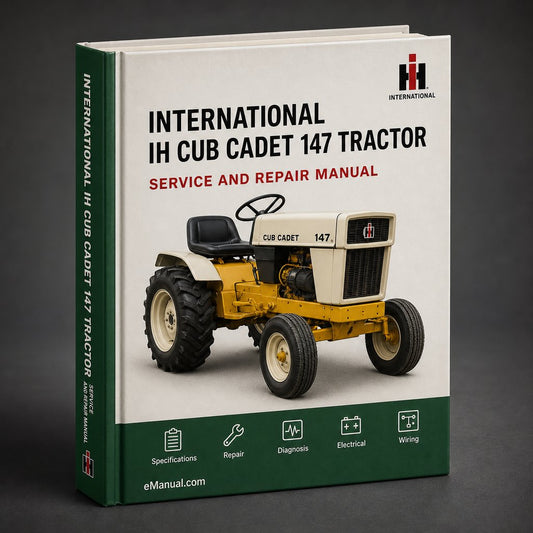 International IH Cub Cadet 147 Tractor Full Service Repair Manual