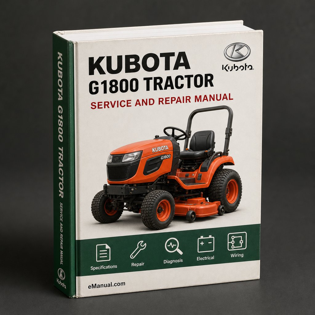 Kubota G1800 Tractor Workshop Service Repair Manual
