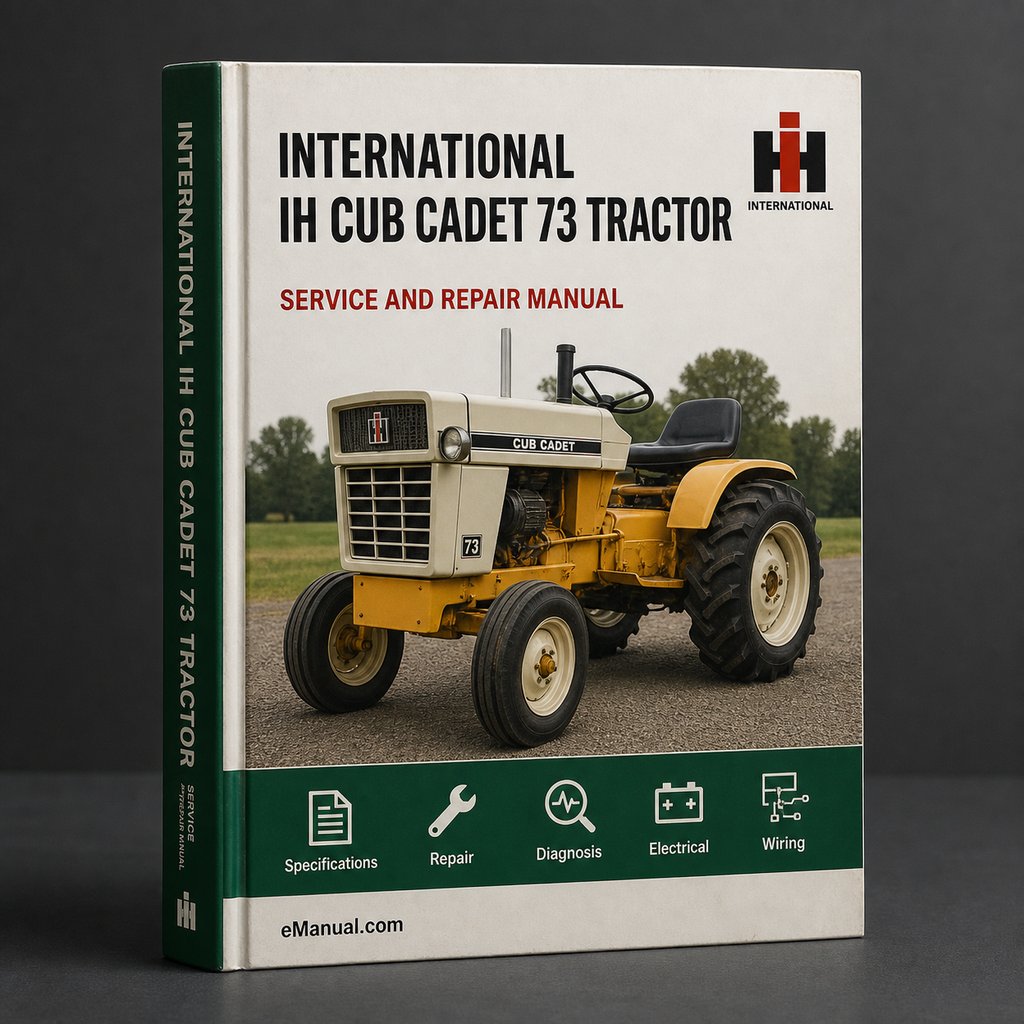 International IH Cub Cadet 73 Tractor Full Service Repair Manual