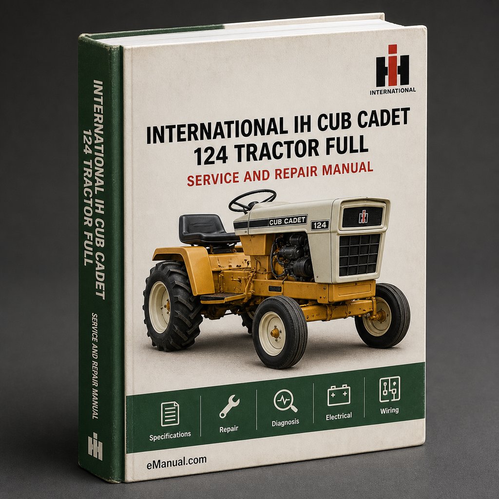 International IH Cub Cadet 124 Tractor Full Service Repair Manual