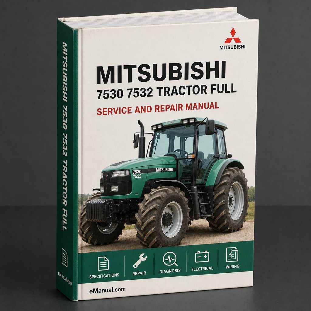 Mitsubishi 7530 7532 Tractor Full Service Repair Manual