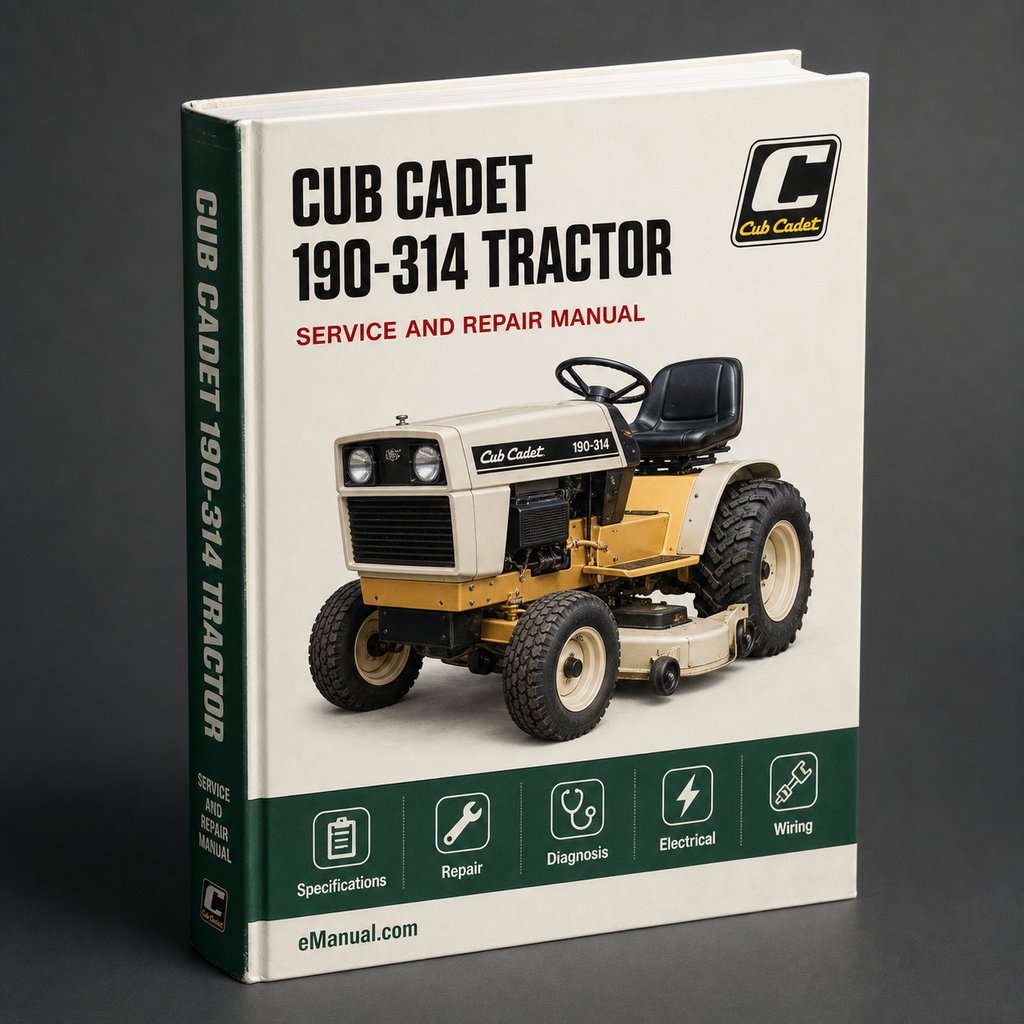 Cub Cadet 190-314 Tractor Repair Service Manual