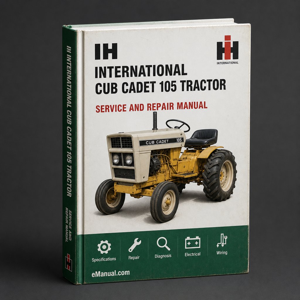 International IH Cub Cadet 105 Tractor Full Service Repair Manual