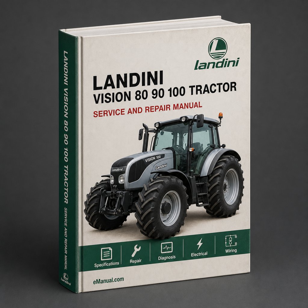 Landini Vision 80 90 100 Tractor Complete Workshop Service Repair Manual