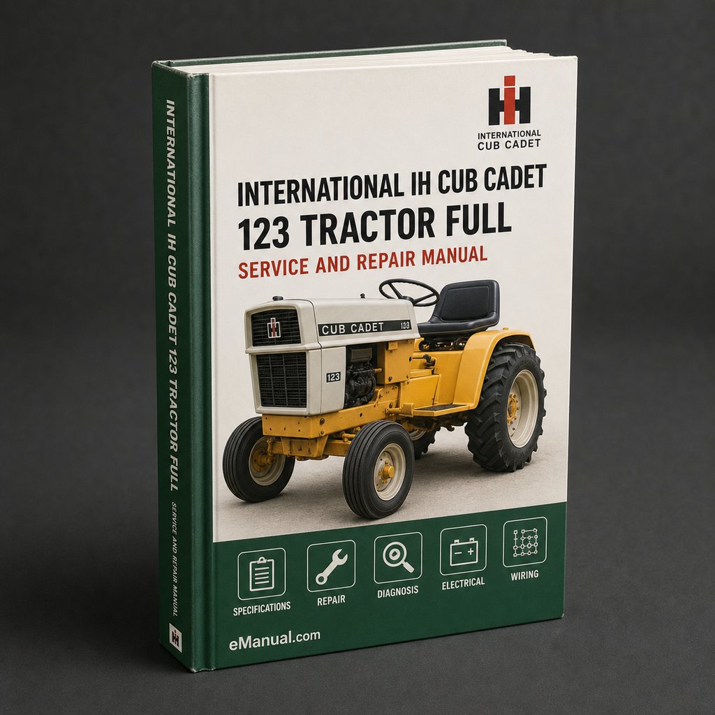 International IH Cub Cadet 123 Tractor Full Service Repair Manual