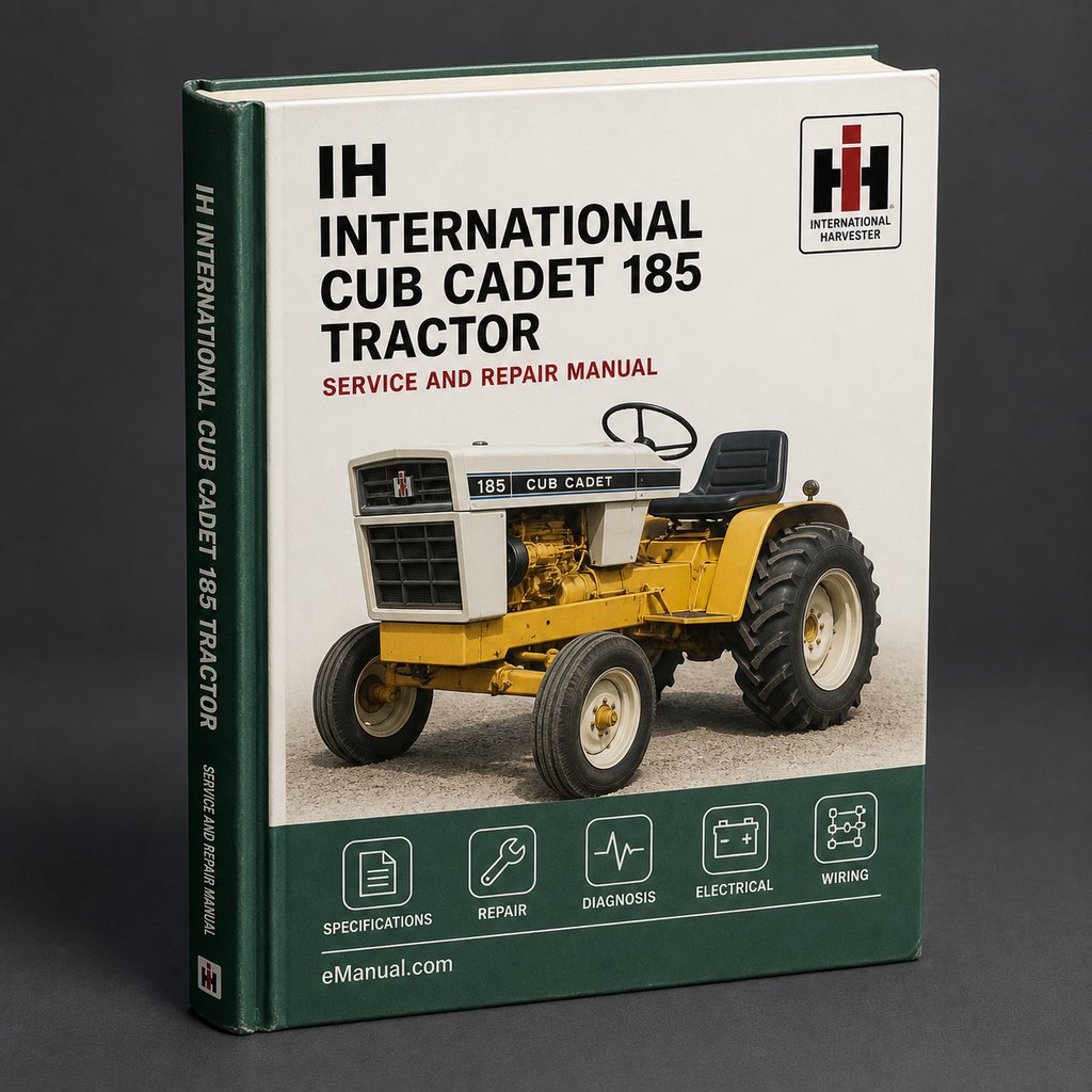 International IH Cub Cadet 185 Tractor Full Service Repair Manual