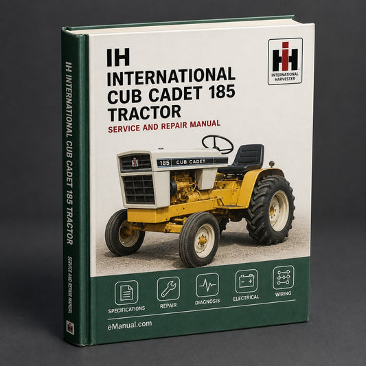 International IH Cub Cadet 185 Tractor Full Service Repair Manual