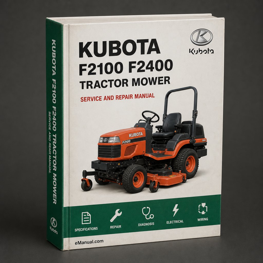 Kubota F2100 F2400 Tractor & Mower Workshop Service Manual