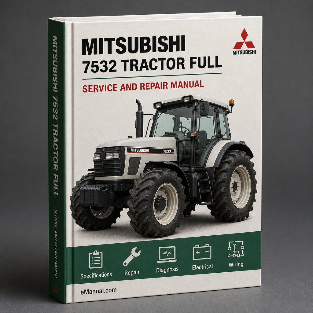 Mitsubishi 7532 Tractor Full Service Repair Manual