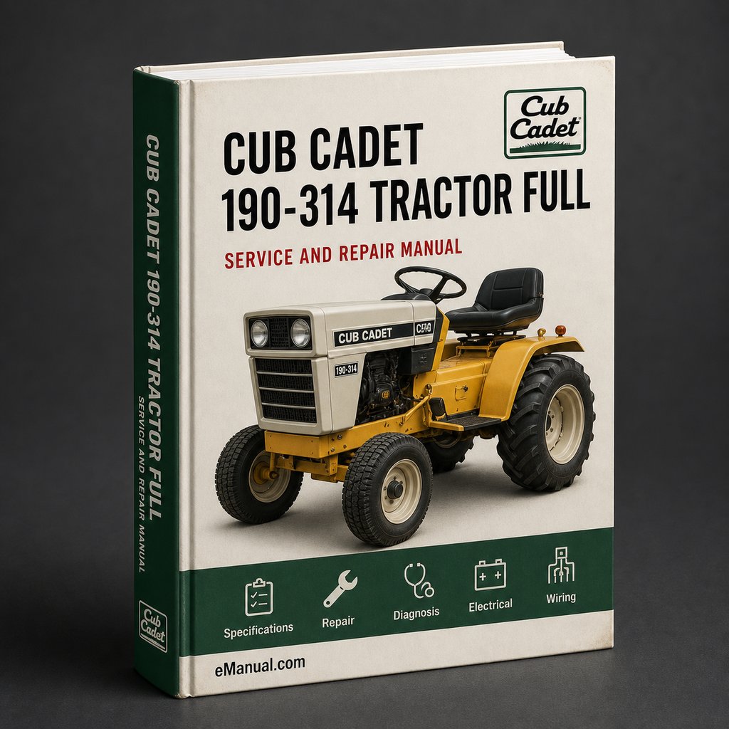 Cub Cadet 190-314 Tractor Full Service Repair Manual