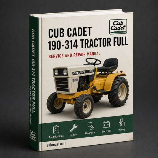 Cub Cadet 190-314 Tractor Full Service Repair Manual