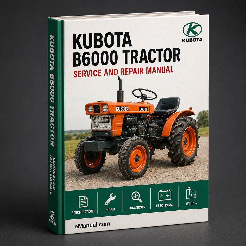 Kubota B6000 Tractor Workshop Service Repair Manual