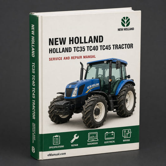 NEW Holland TC35 TC40 TC45 Tractor OperatorS Manual