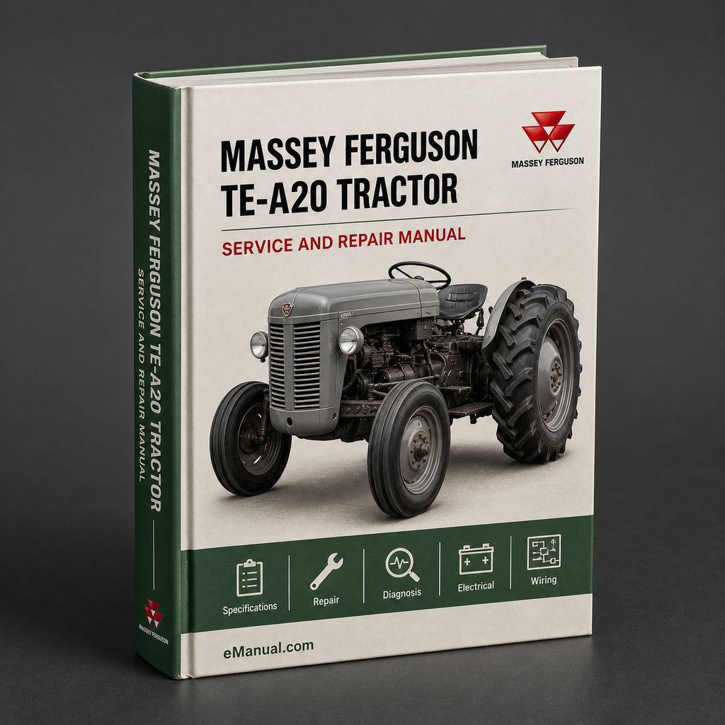 Massey Ferguson TE-A20 Tractor Workshop Service Repair Manual