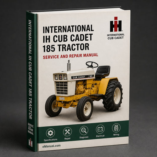 International IH Cub Cadet 185 Tractor Workshop Service Repair Manual