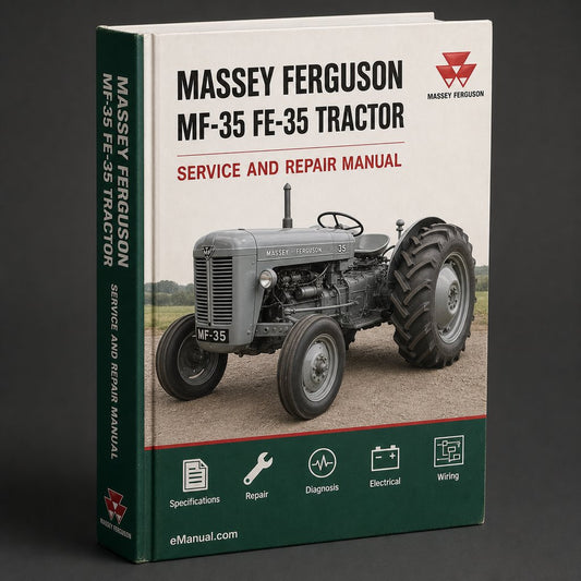 Massey Ferguson MF-35 FE-35 Tractor Workshop Service Repair Manual