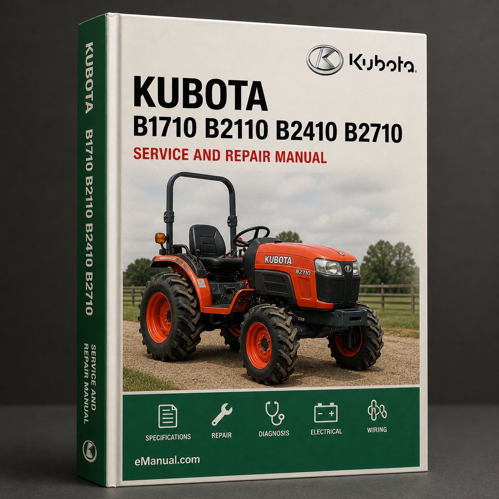 Kubota B1710 B2110 B2410 B2710 Workshop Service Repair Manual
