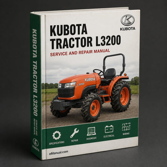 Kubota Tractor L3200 Workshop Service Repair Manual