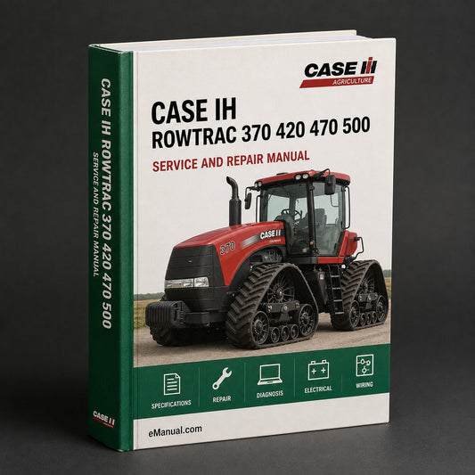 CASE IH ROWTRAC 370 420 470 500 STEIGER 370 420 470 500 540 580 620 QUADTRAC 470 500 540 580 620 TIER 4B FINAL Tractor OperatorS Manual